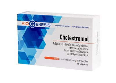 VioGenesis Cholestromol 60 caps box cells